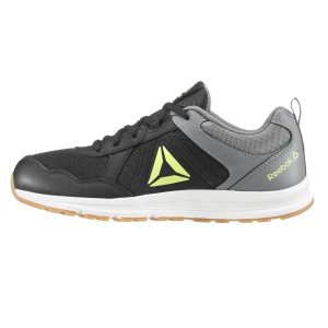 Buty Do Biegania Dziecięce Reebok Almotio 4.0 Czarne/Szare/Głęboka Zielone PL 85FMSVG